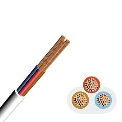Öznur-Hes-Ünal-Altın 3x1,5 mm Beyaz TTR Kablo, Çok Damarlı Tesisat Kablosu, 1 metre