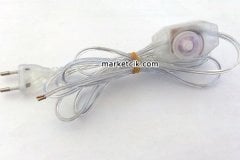 Kablocesitleri 2 metre Şeffaf Renk Dimer Anahtarlı Fişli Abajur Lambader Kablosu