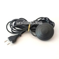 4 metre Siyah Renk Yer Puar Aç Kapa Anahtarlı Fişli Abajur Lambader Kablosu