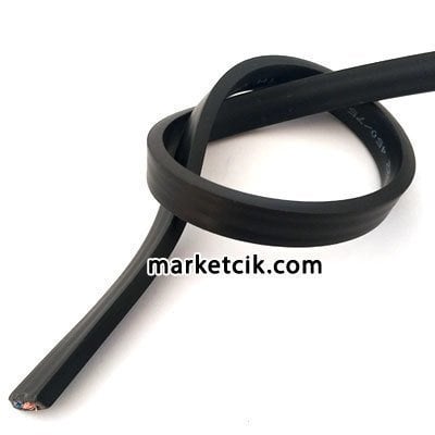 2x2,5 mm Yassı TTR Kablo, Tavukçu ve Seyyar Bahçe Aydınlatma Kablosu