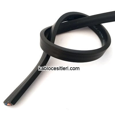 2x1,5 mm Yassı TTR Kablo, Tavukçu ve Seyyar Bahçe Aydınlatma Kablosu