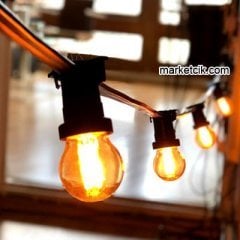 Sıralı Bahçe Aydınlatma, Seyyar Bahçe Işıklandırma Kablosu 50 cm Aralıklı 13 Metre