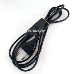 Kablocesitleri 2 metre Siyah Renk Aç Kapa Arapuar Anahtarlı Fişli Abajur Lambader Kablosu 50-100 Adet 50 Adet (1 Koli)