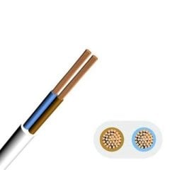 Kabloçeşitleri Bakır Kaplı 2x1,5 mm CCA Alüminyum TTR Kablo 1 metre