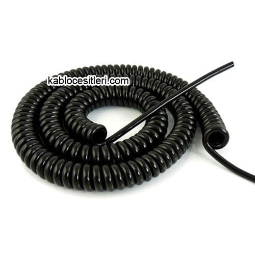 Kablocesitleri 2x0,75 Spiral Kablo 50 cm-2,5 metre